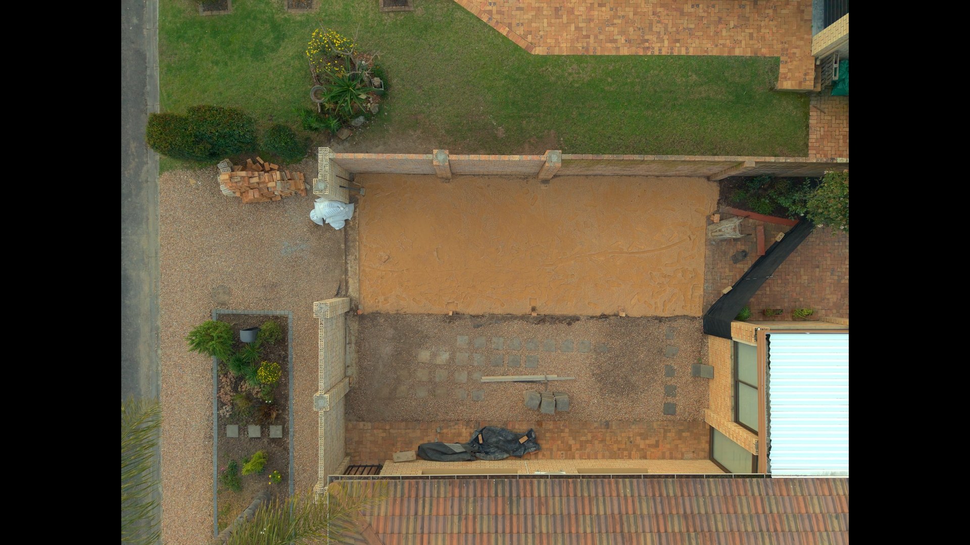 Construction progress — second stage, work underway